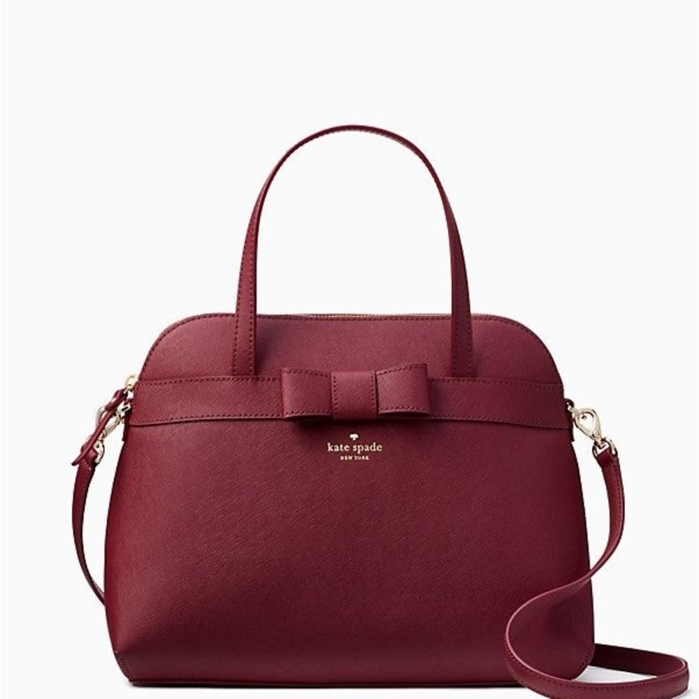 NWT Kate Spade Julita Kirk Park Saffiano Leather Satchel ' Tote in Pillboxred